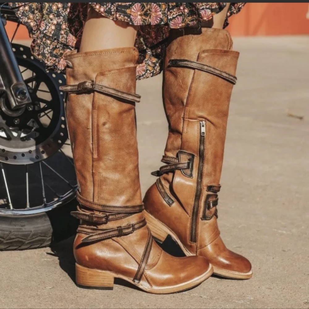 Freebird by Steven 'GIA' Mid Calf Boots TAN/CAMEL size 7